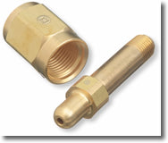 3" NIPPLE CGA 347 TO 1/4 NPT Part # WE-347-3