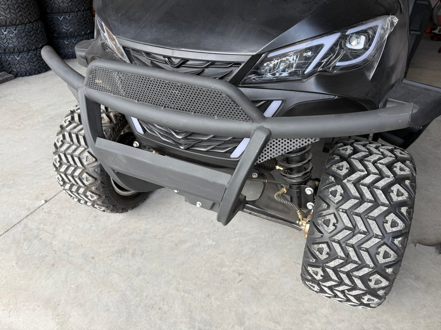 Electric Golf Cart - 2+2 Seat - Black