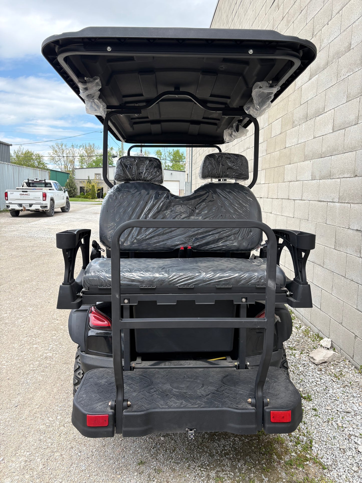 Electric Golf Cart - 2+2 Seat - Black