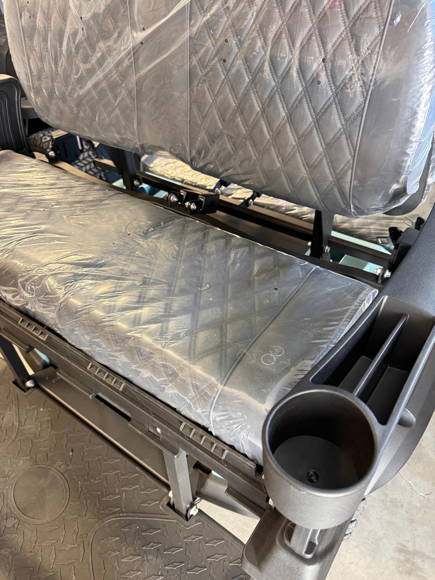 Electric Golf Cart - 2+2 Seat - Black