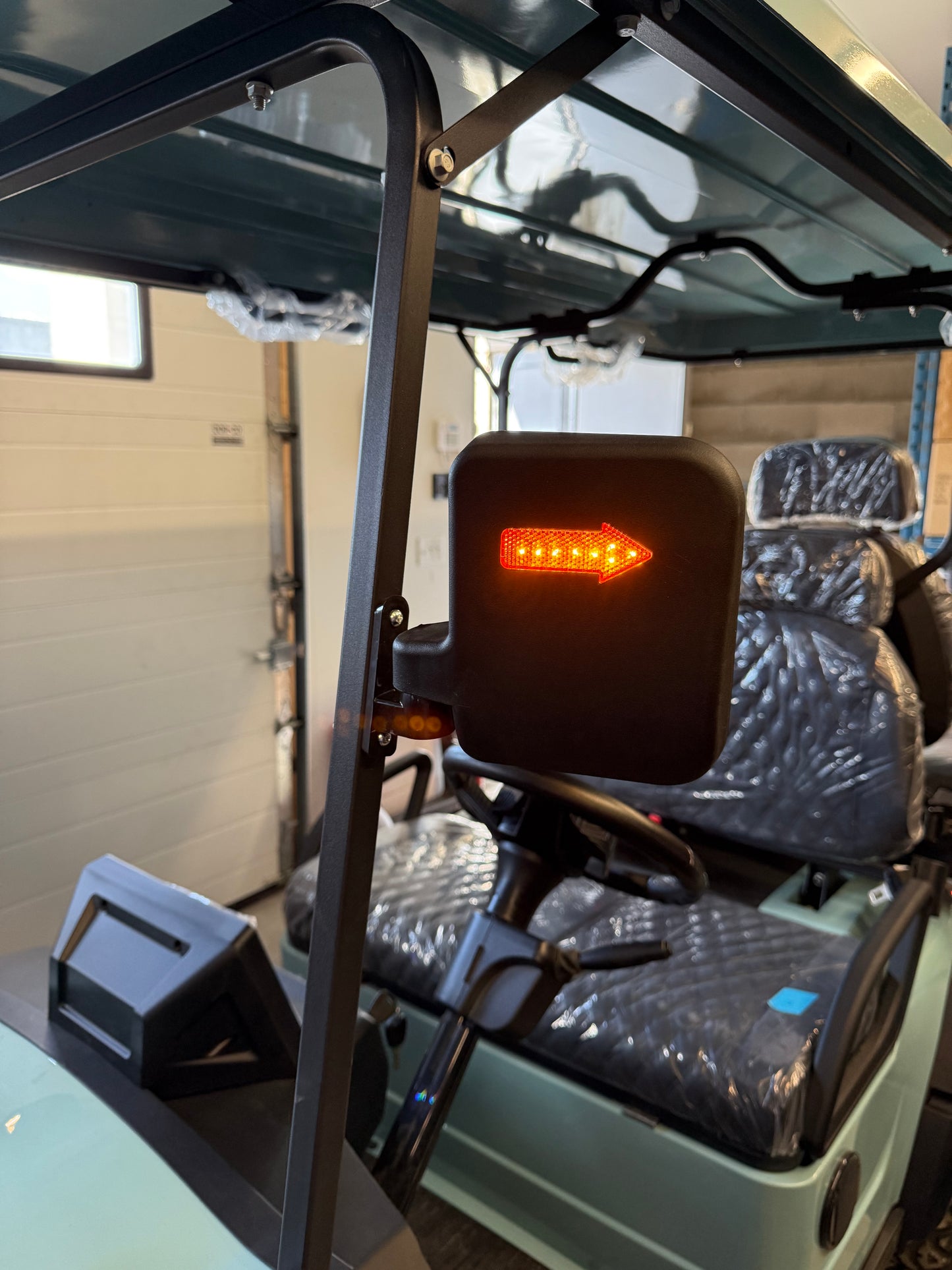 Electric Golf Cart - 2+2 Seat - Black