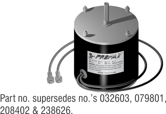 MILLER FAN MOTOR    Part # 116-190
