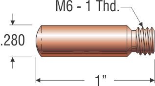 TWECO CONTACT TIP 3/64" AL    Part # 11AH-364