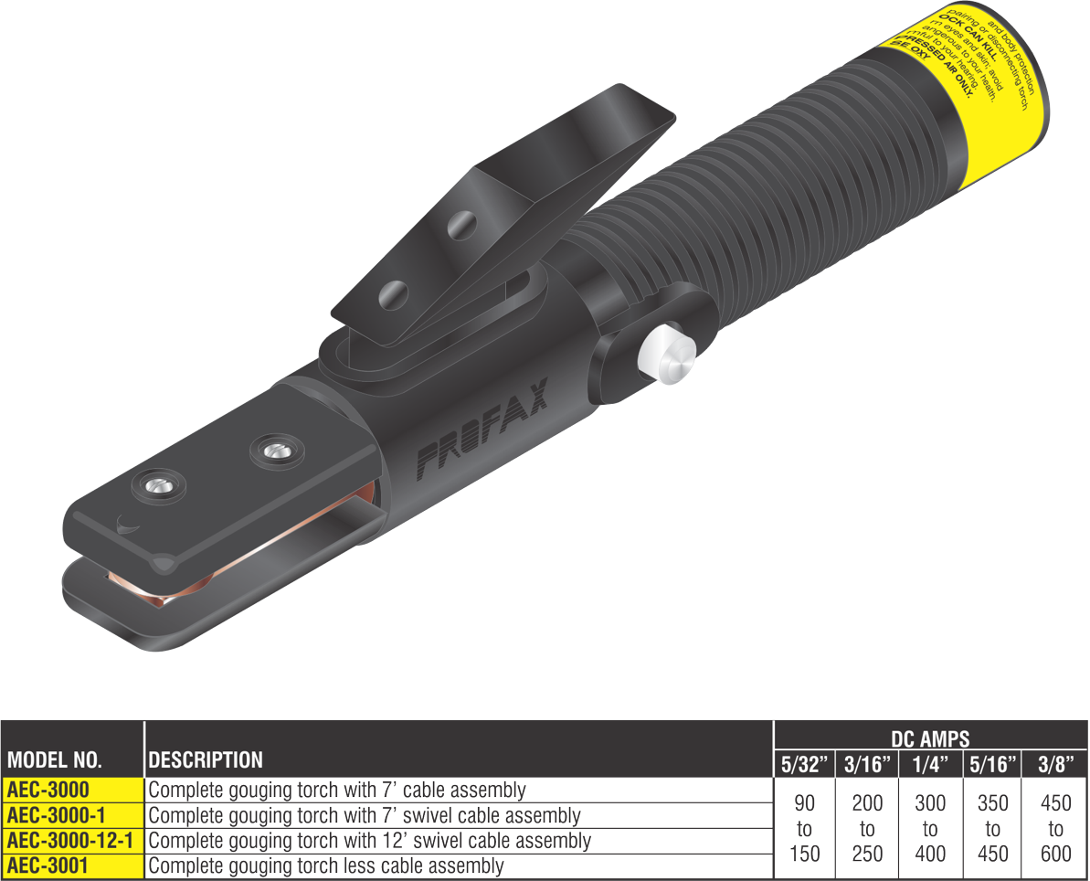 TORCH COMPLETE W/7' SWVL CABLE    Part # AEC-3000-1