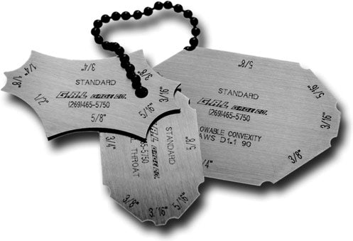 Pocket Fillet Weld Gauge - Standard    Part # GAL-10