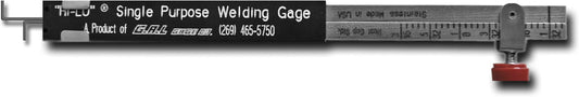 Economy Single Purpose Hi-Lo Welding Gauge    Part # GAL-2-PRO