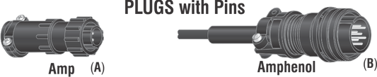 MLR. 4 PIN PLUG & CLAMP    Part # 079-878